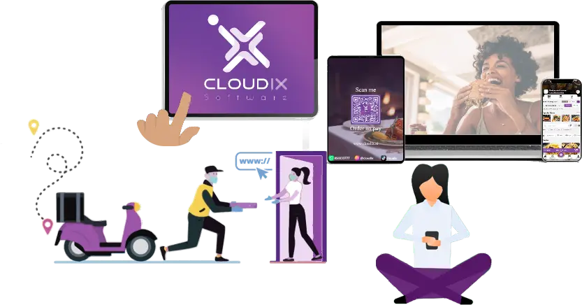 Illustration of a home page